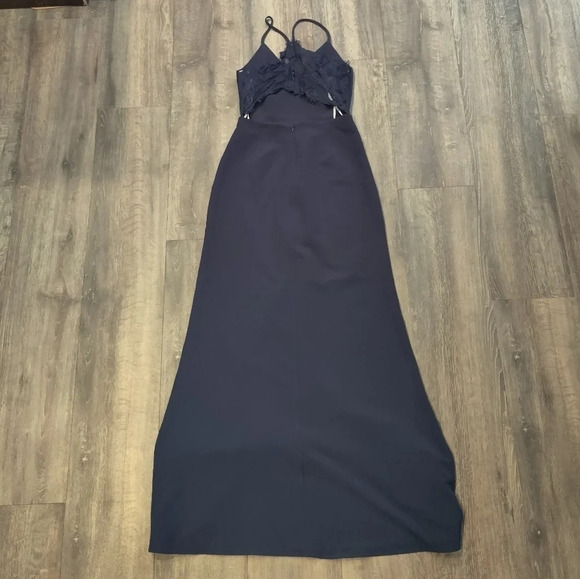 *NWOT* Lovers + Friends Navy Helena Gown - Picture 6 of 6